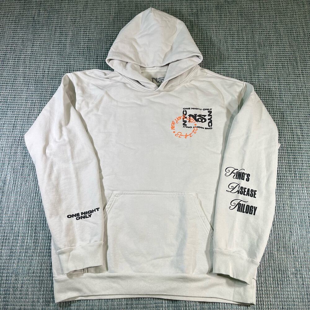 NAS Nasir Jones One night Only New York Tour Pullover Hoodie Adult Sz 2XL New